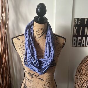 Apt.9 Blue Denim Color Eyelet Infinity Scarf